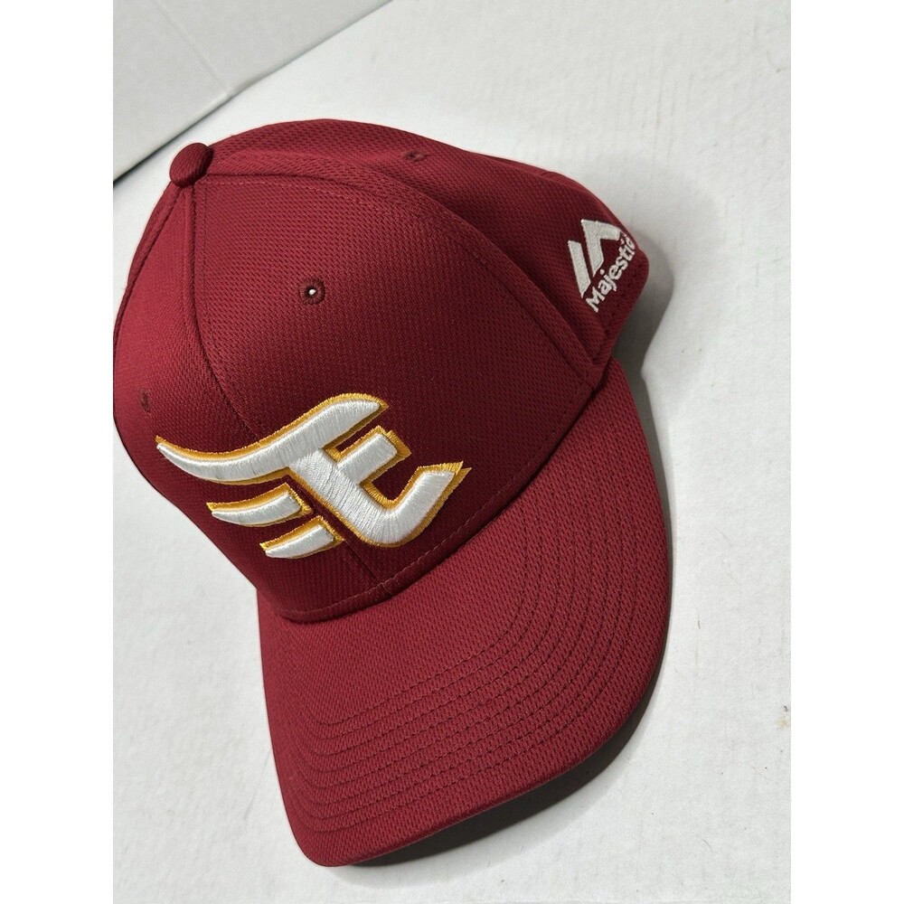 Majestic Brand Rakuten Golden Eagles Baseball Cap Strapback Maroon Sports Hat - Picture 2 of 5